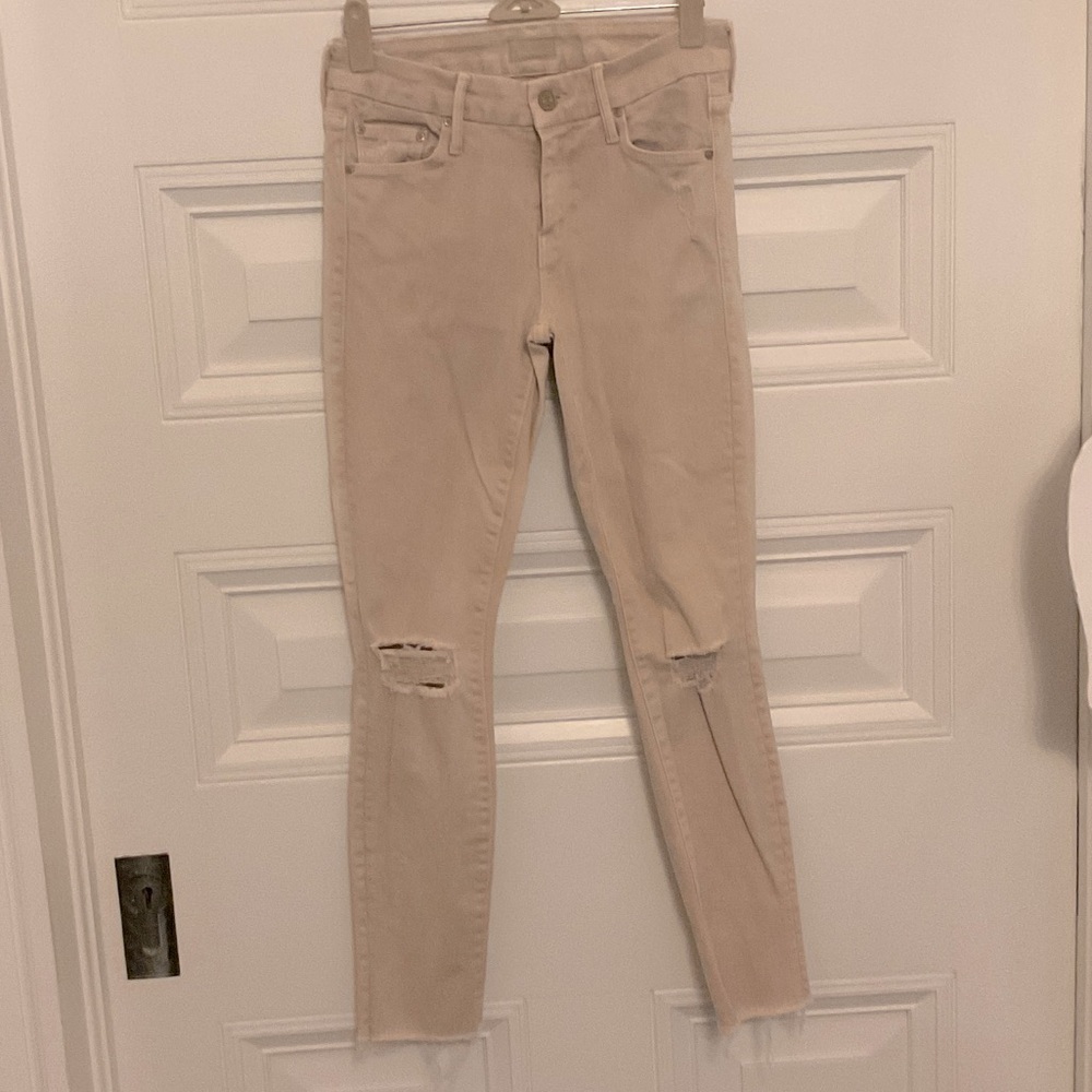MOTHER Pale pink Skinny Jeans Modern Fit